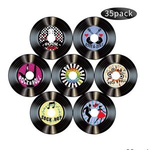 Retro Vinyl Record Party Decorations - 35 Pack (A173)